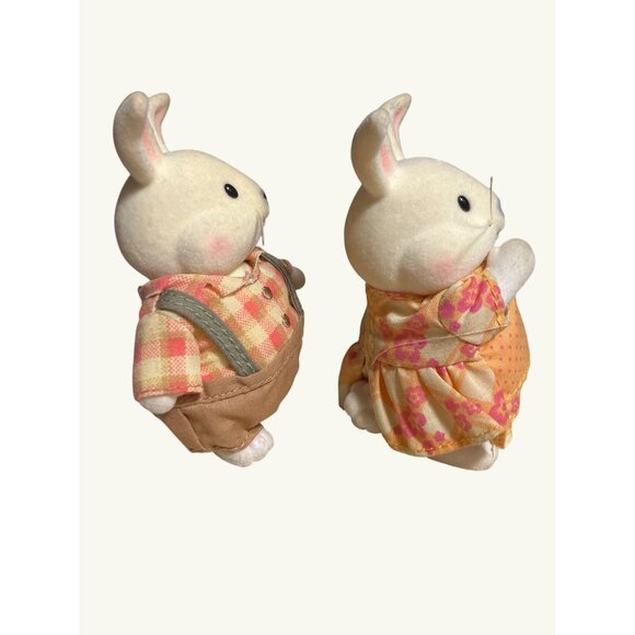 Lil Woodzeez Bunny Rabbit Couple Figurine Set - Picture 5 of 11